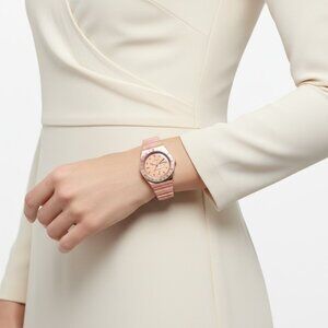 NWT Authentic Timex Q x BCRF Quartz Rose Gold Dial Women's Watch